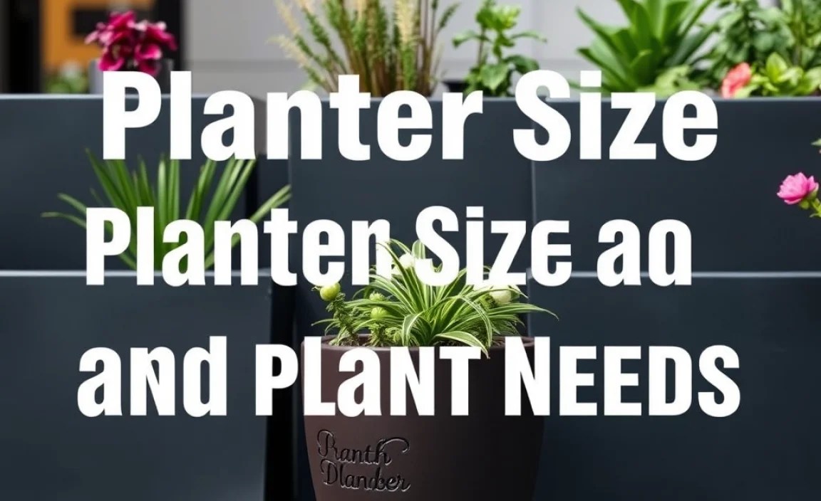 Planter Size and Plant Needs