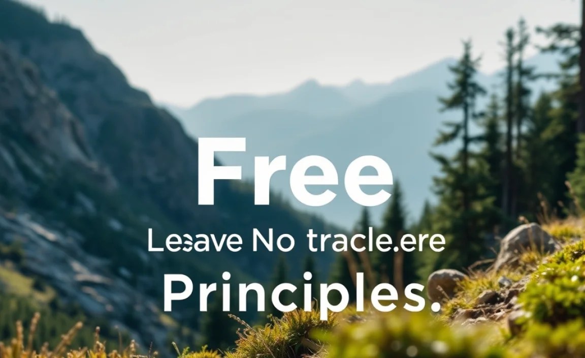 Practicing Leave No Trace Principles