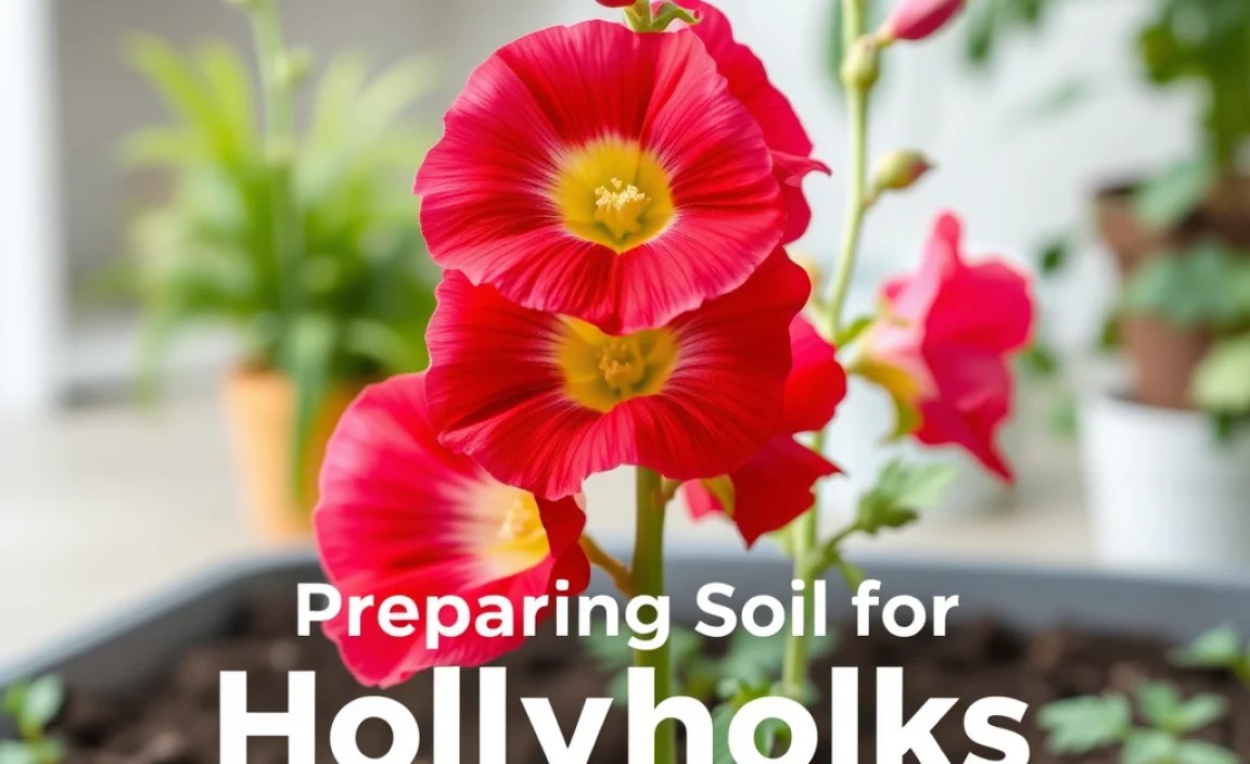 Preparing the Soil for Hollyhocks
