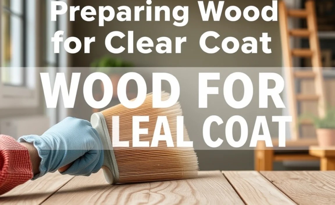 Preparing Wood for Clear Coat Application