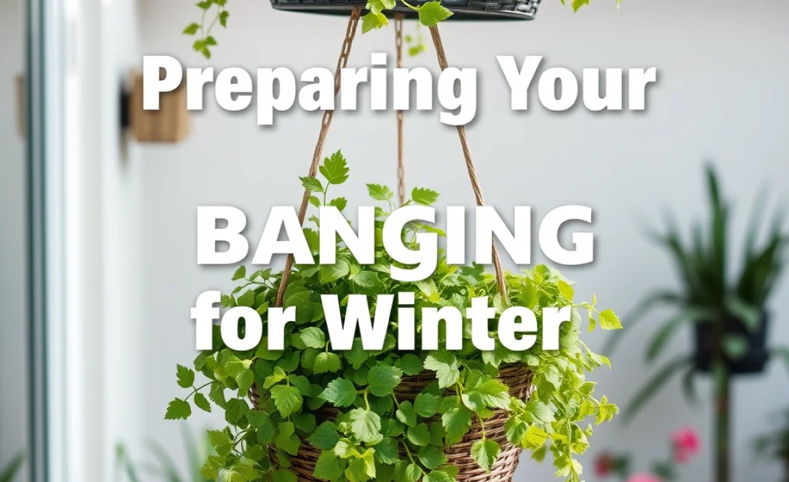 Preparing Your Hanging Baskets for Winter