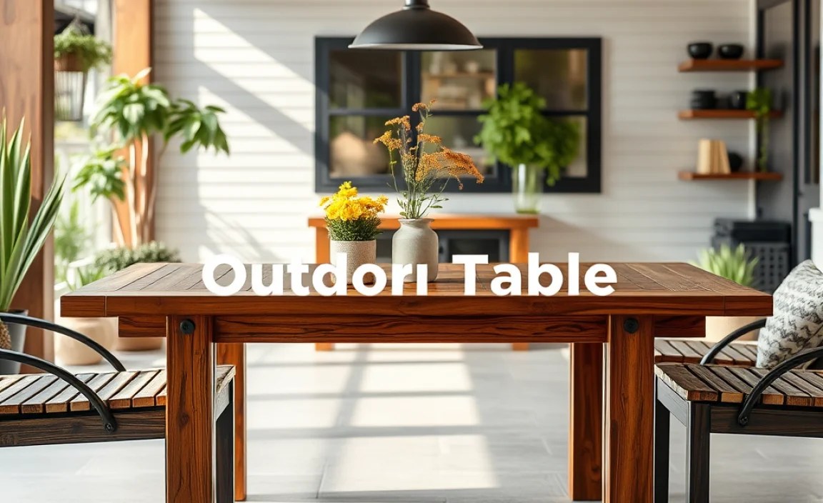Preparing Your Outdoor Table