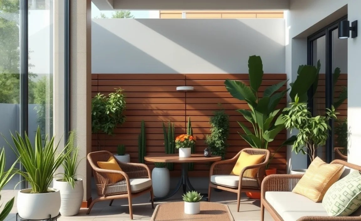 privacy outdoor patio