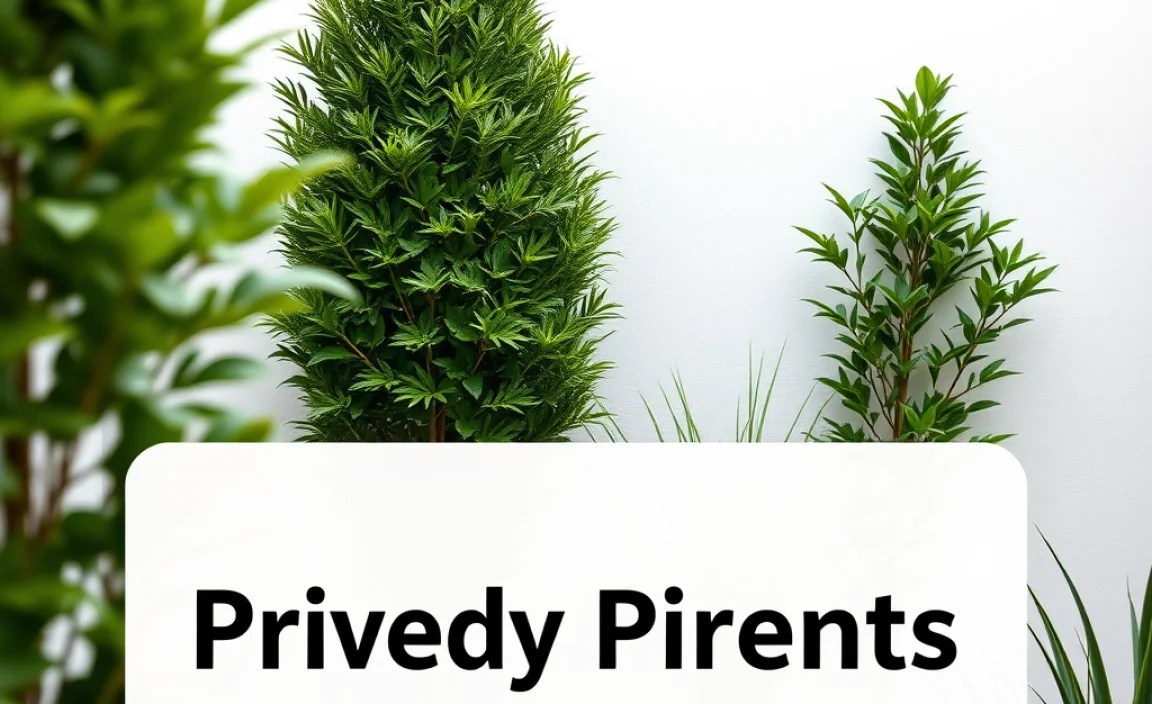 privacy plants backyard