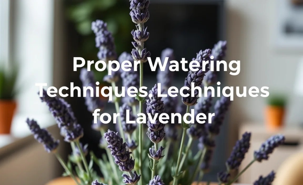 Proper Watering Techniques for Lavender