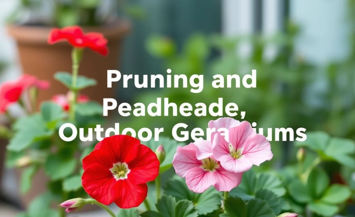 Pruning and Deadheading Outdoor Geraniums