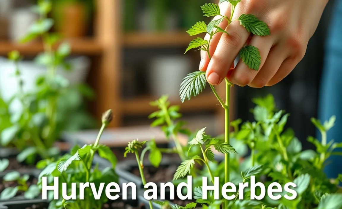 Pruning and Harvesting Herbs