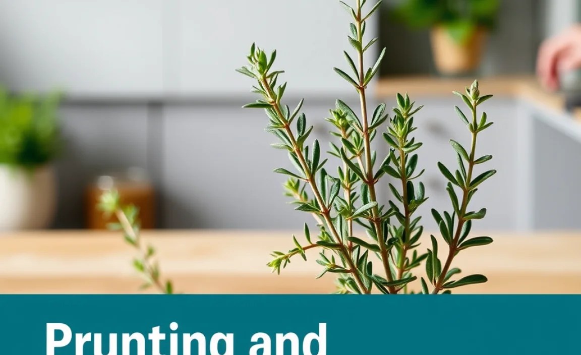 Pruning and Harvesting Thyme Effectively