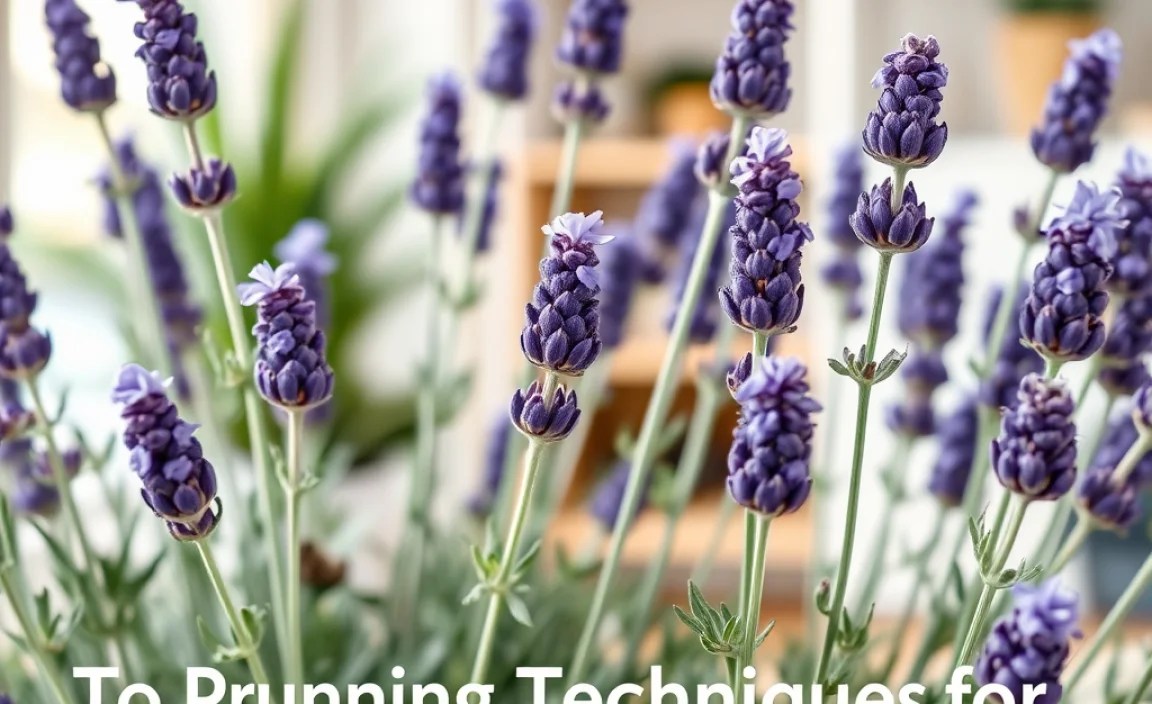 Pruning Techniques for Indoor Lavender Care