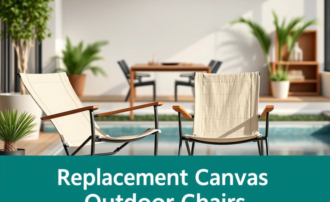 replacement canvas outdoor chairs