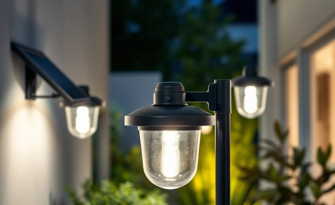 replacement solar panels outdoor lights