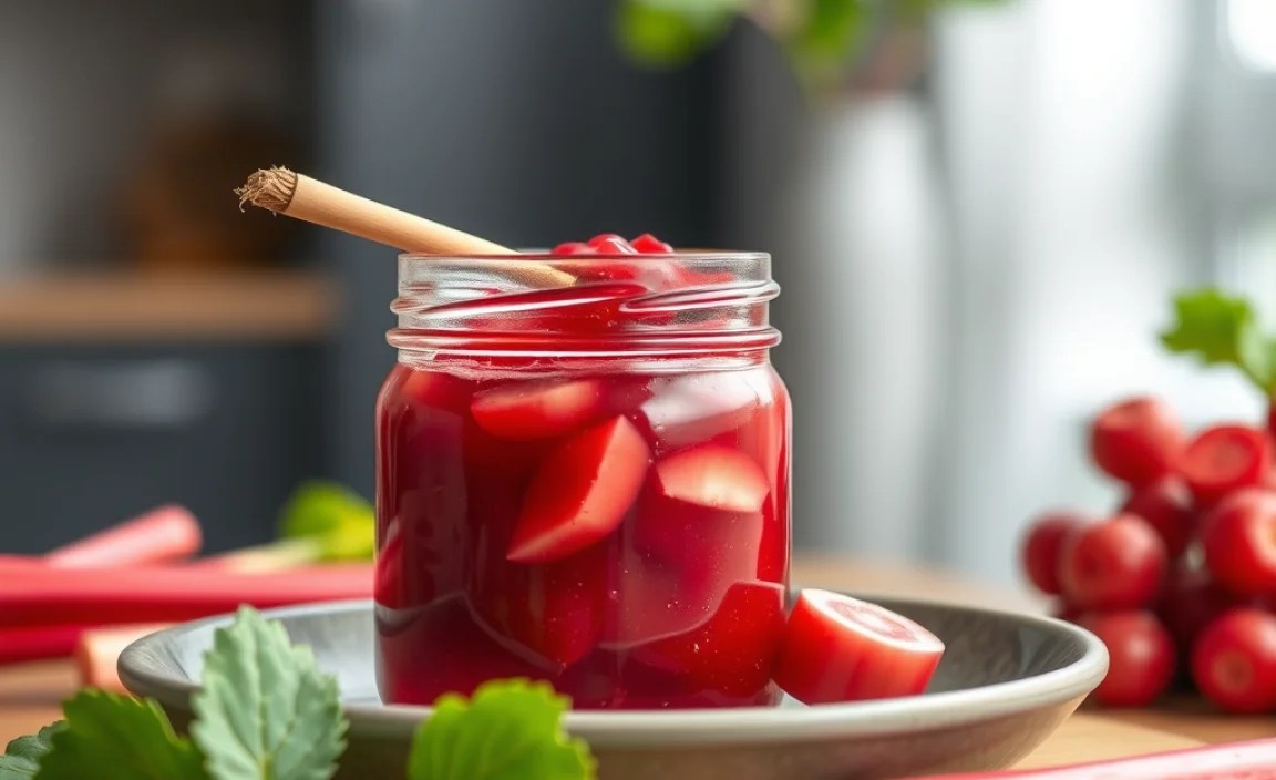 rhubarb jam without sugar
