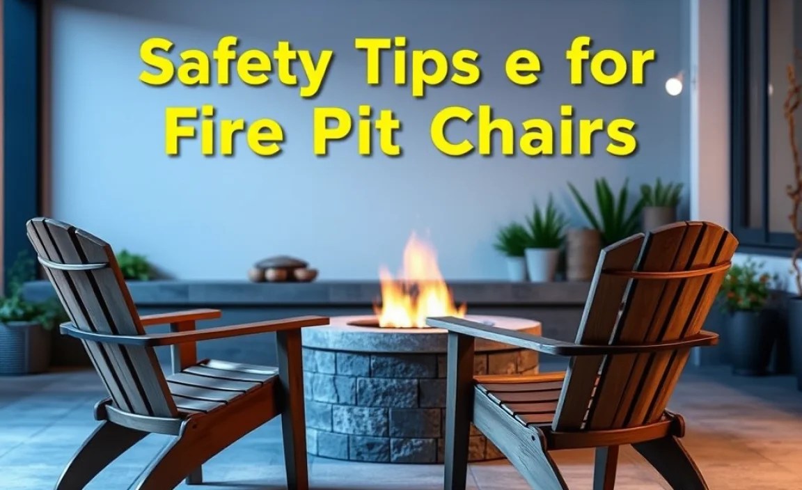 Safety Tips for Fire Pit Chairs