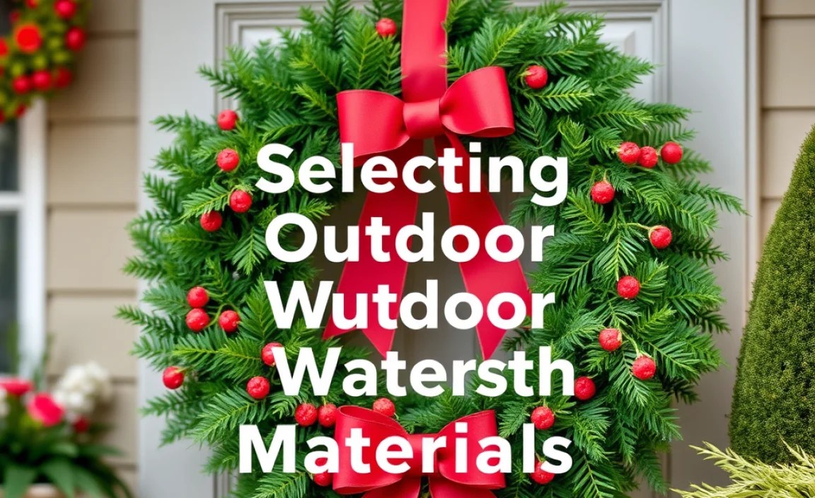Selecting Durable Outdoor Wreath Materials