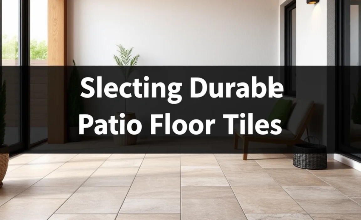Selecting Durable Patio Floor Tiles