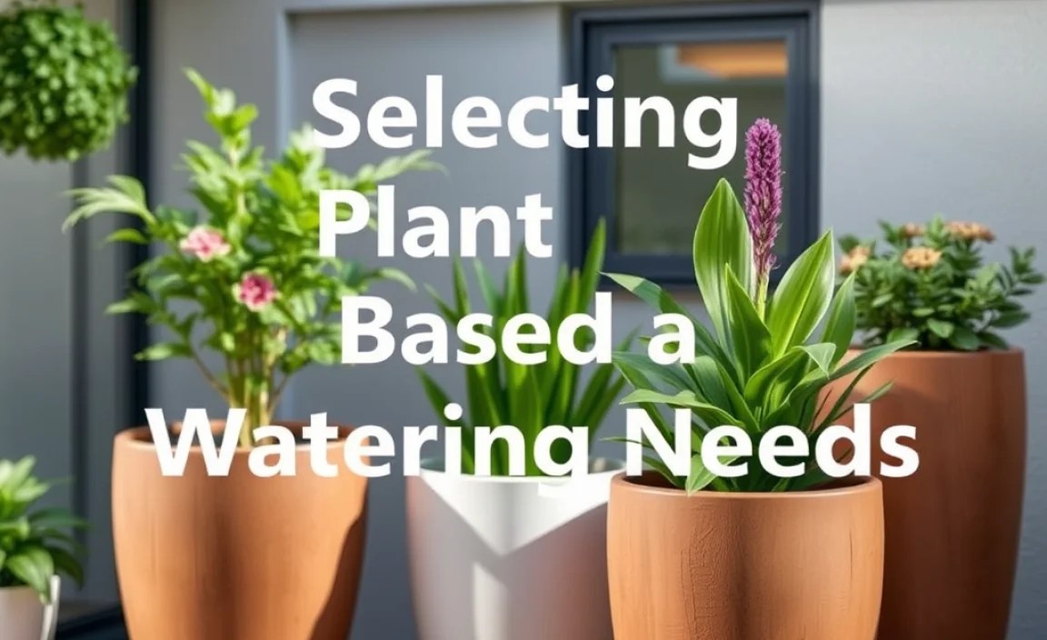 Selecting Plants Based on Watering Needs