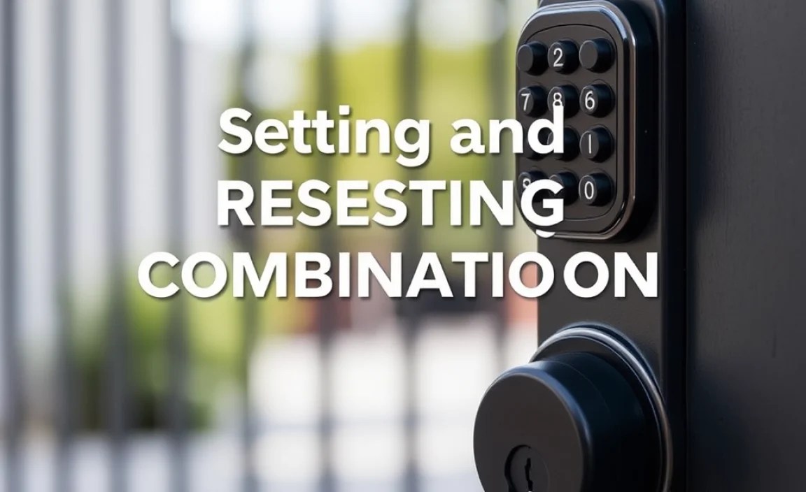 Setting and Resetting Combinations on Gate Locks