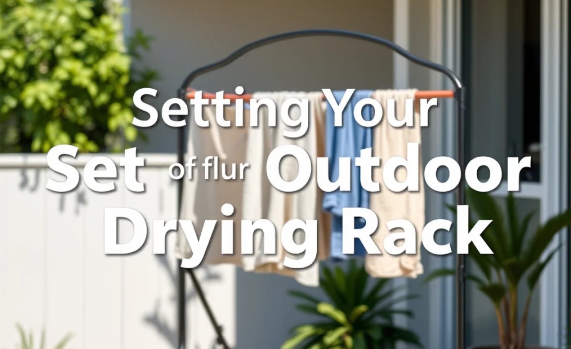 Setting Up Your Outdoor Drying Rack