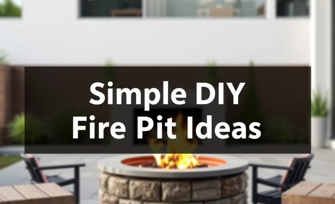 Simple DIY Fire Pit Area Ideas