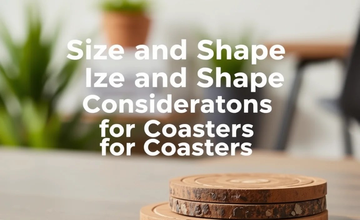 Size and Shape Considerations for Coasters