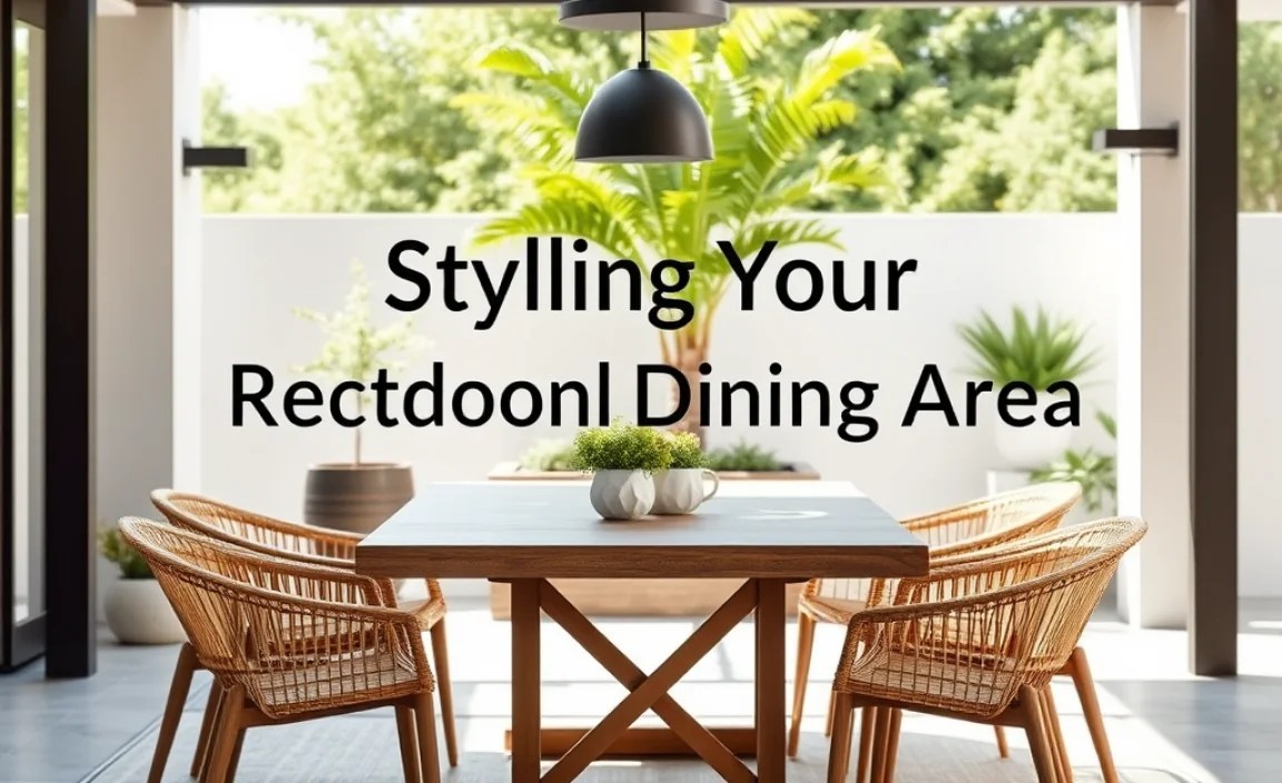Styling Your Rectangle Outdoor Dining Area