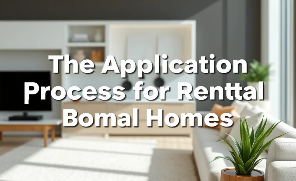 The Application Process for Rental Homes