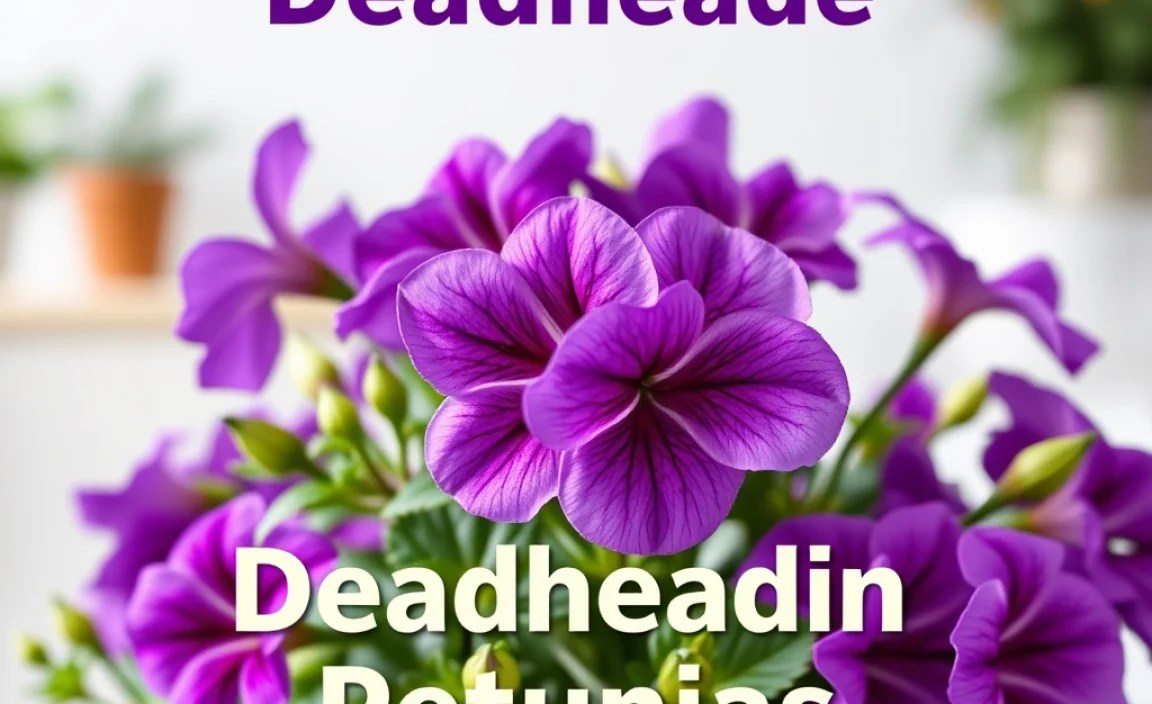 Tools for Deadheading Petunias