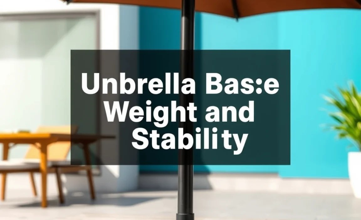 Umbrella Base Weight and Stability