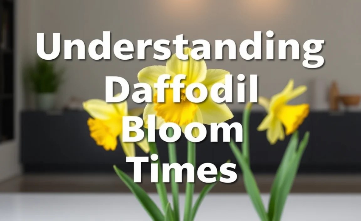 Understanding Daffodil Bloom Times