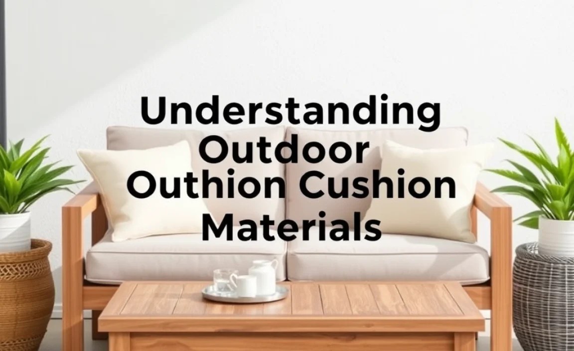 Understanding Outdoor Cushion Materials