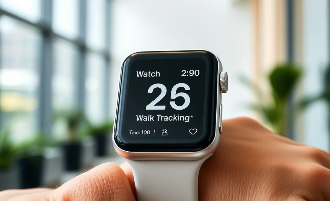 Using the Apple Watch for Walk Tracking
