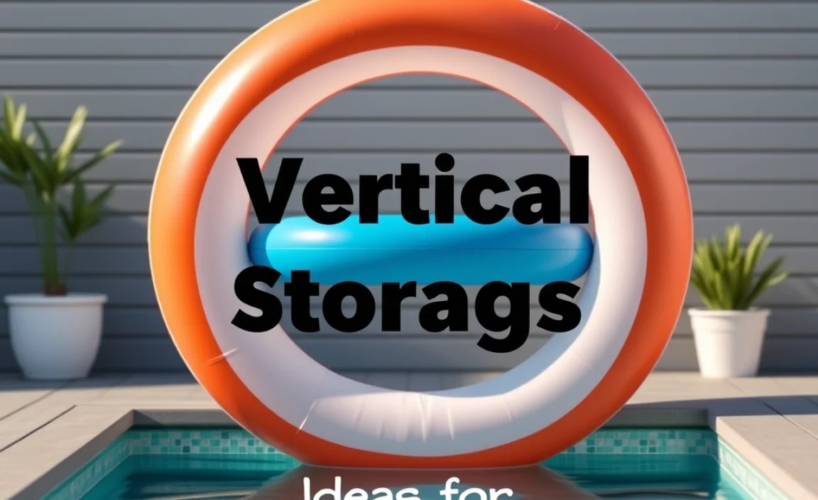 Vertical Storage Ideas for Pool Floats