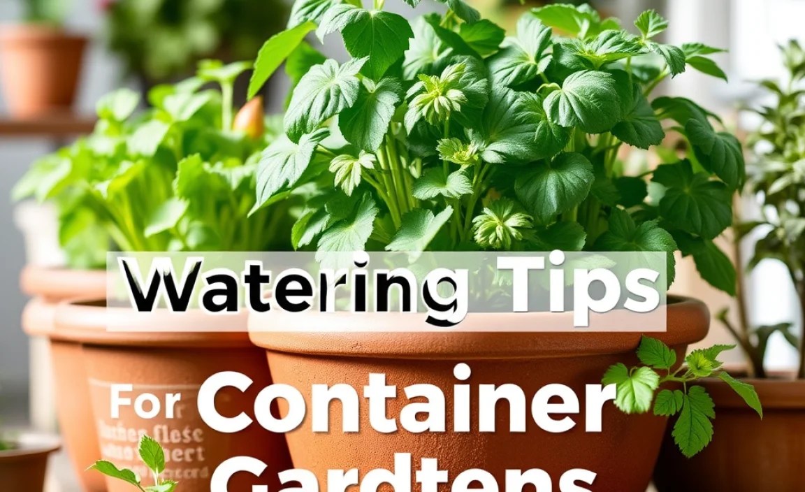 Watering Tips for Container Gardens
