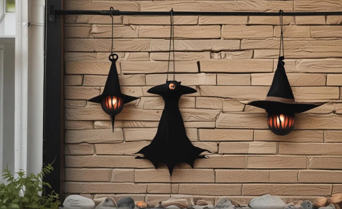 Creating Hanging Witch Hat Decor