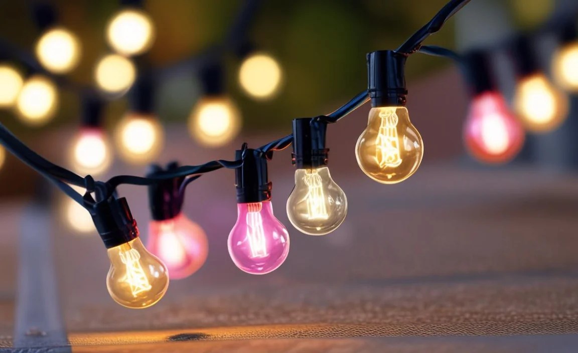 Creative Ideas for Using Colored String Lights Outdoors