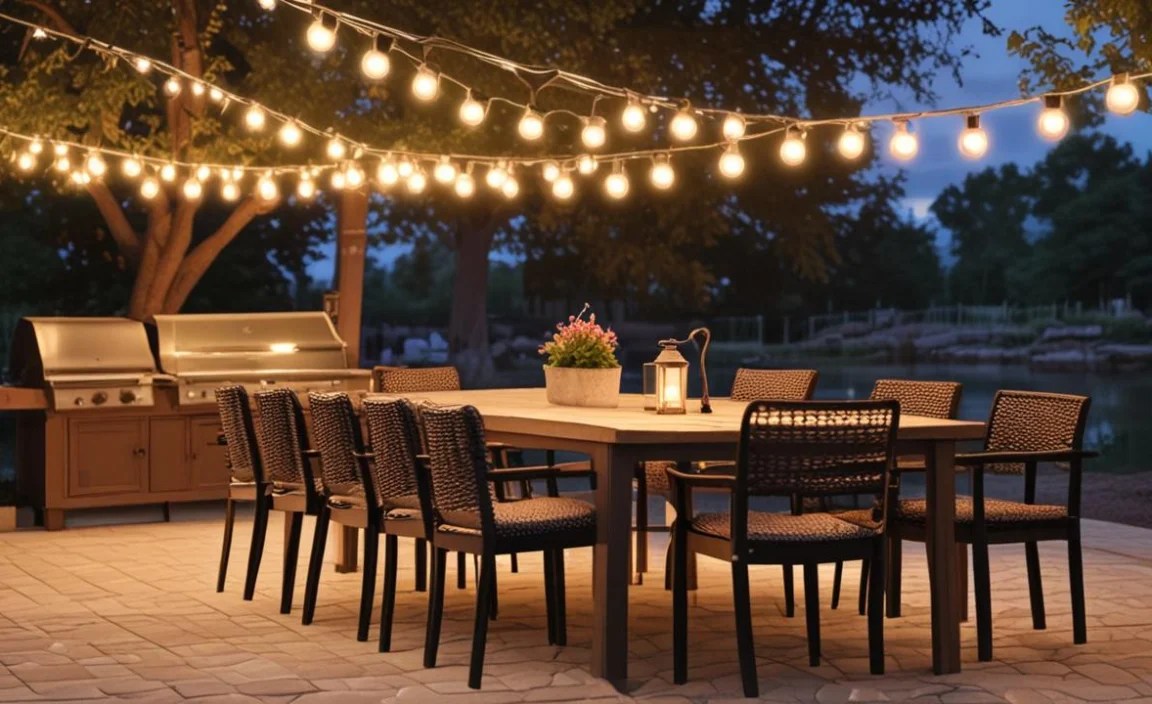 Decorating with String Lights on Posts