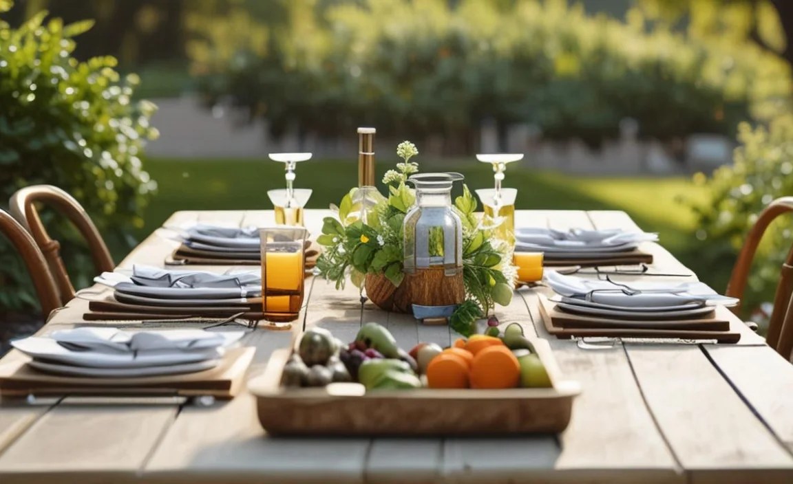 Decorating Your Table Outdoors