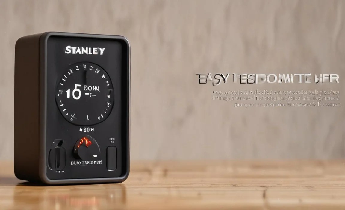 Programming Your Stanley Timer for Different Schedules