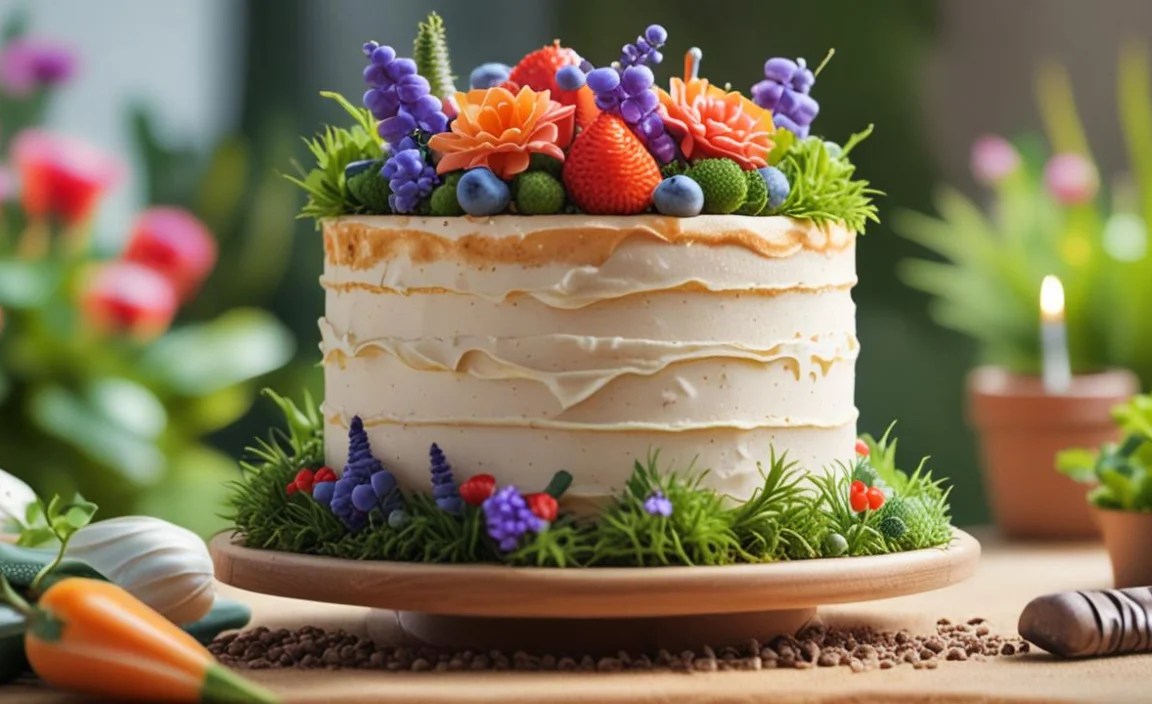 Unique Garden Cake Toppings