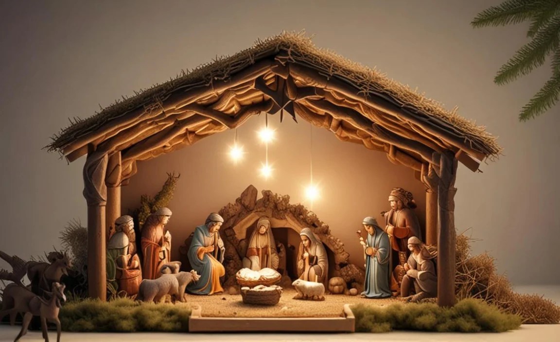 Using Natural Elements in Nativity Scenes Indoors
