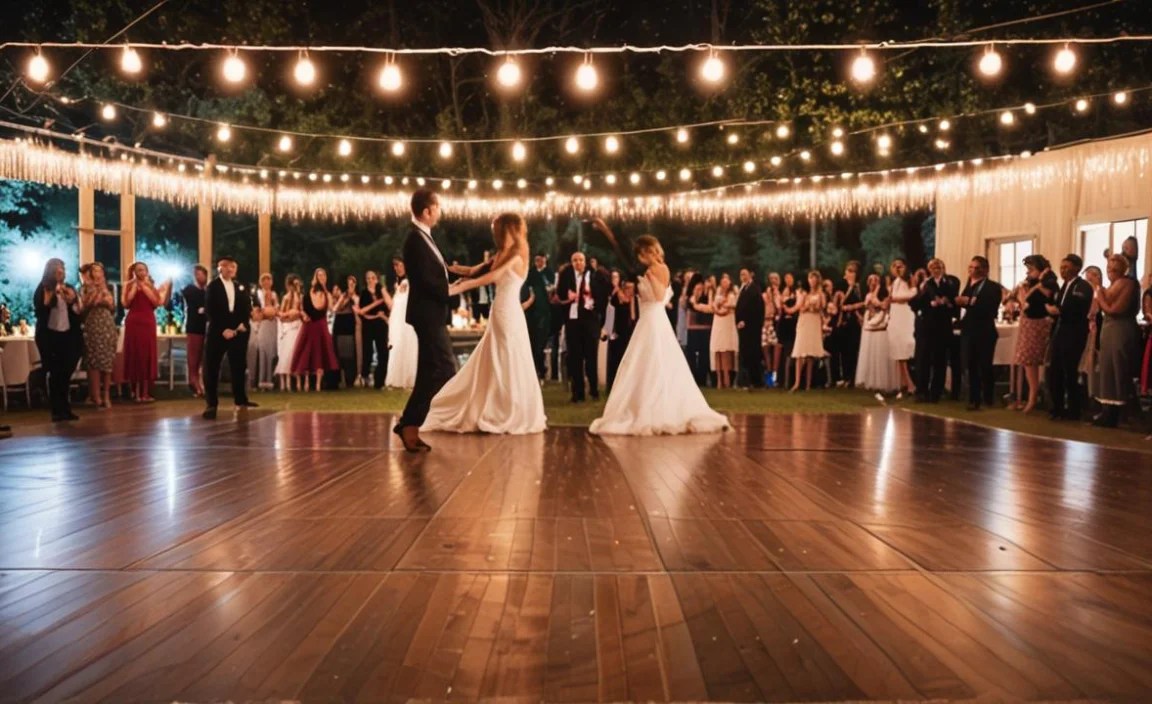 Using Pallets for a Rustic Dance Floor