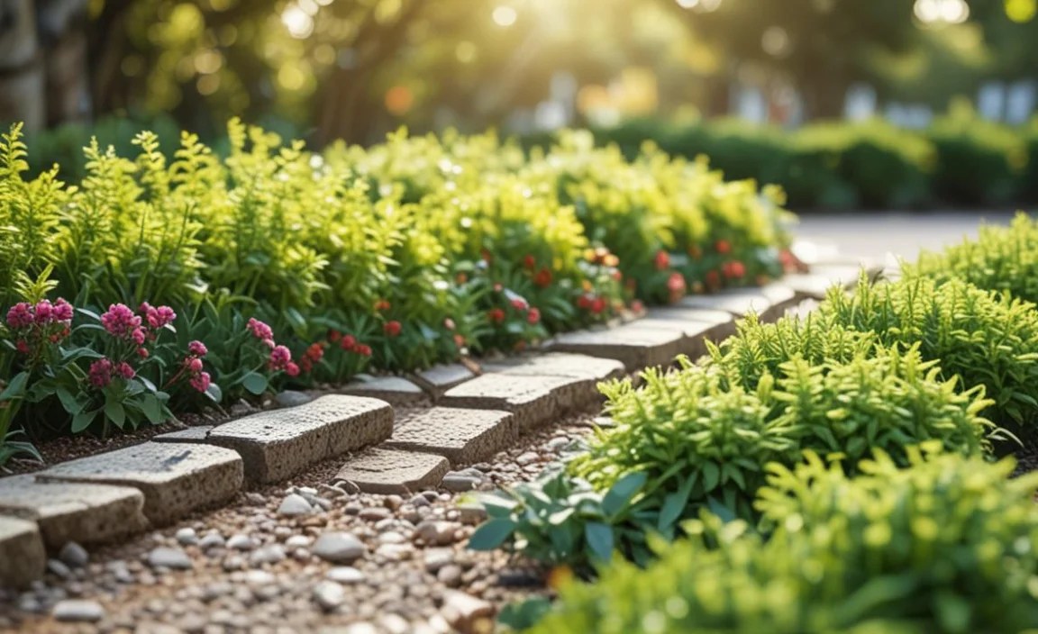 Using Recycled Materials for Borders