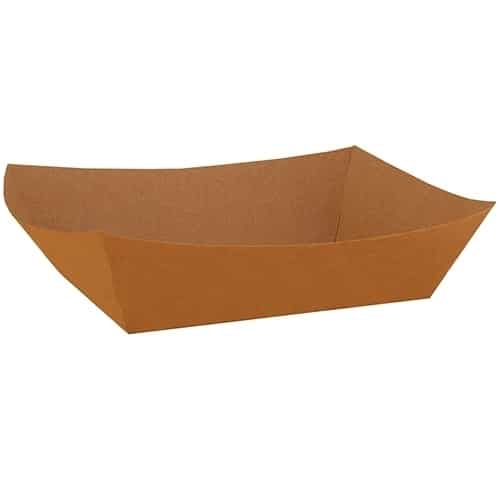 50 Paper Food Tray, Brown Kraft (1000/case) Sustainable Food Packaging