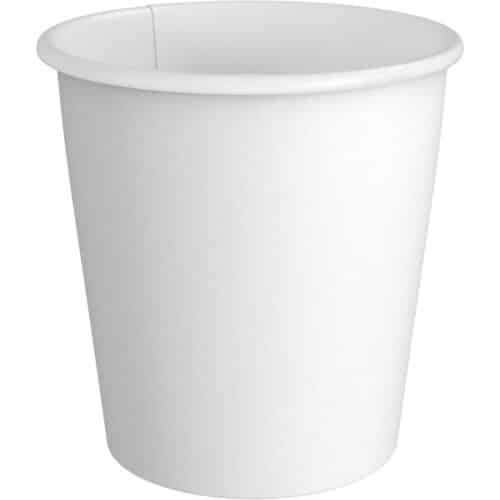 12 oz Paper Hot Cup, White (1000/case) Ecopliant