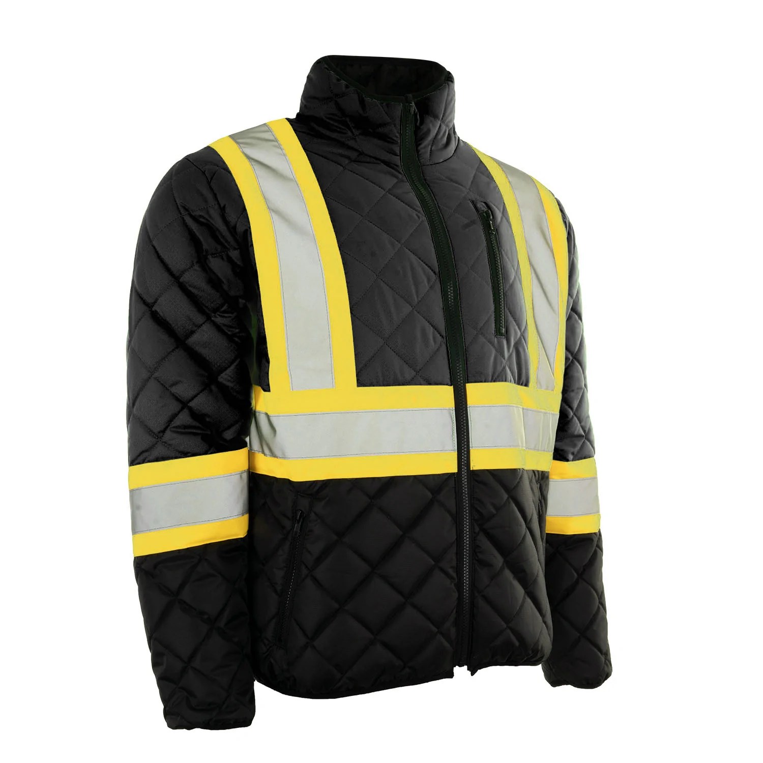 Quilted Insulated Safety Jacket Eco PPE & Safety Supplies Inc.