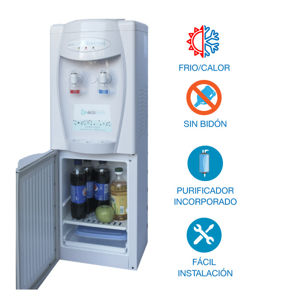 Dispenser de agua Frío/Calor con Heladera EPH3045 Ecopure