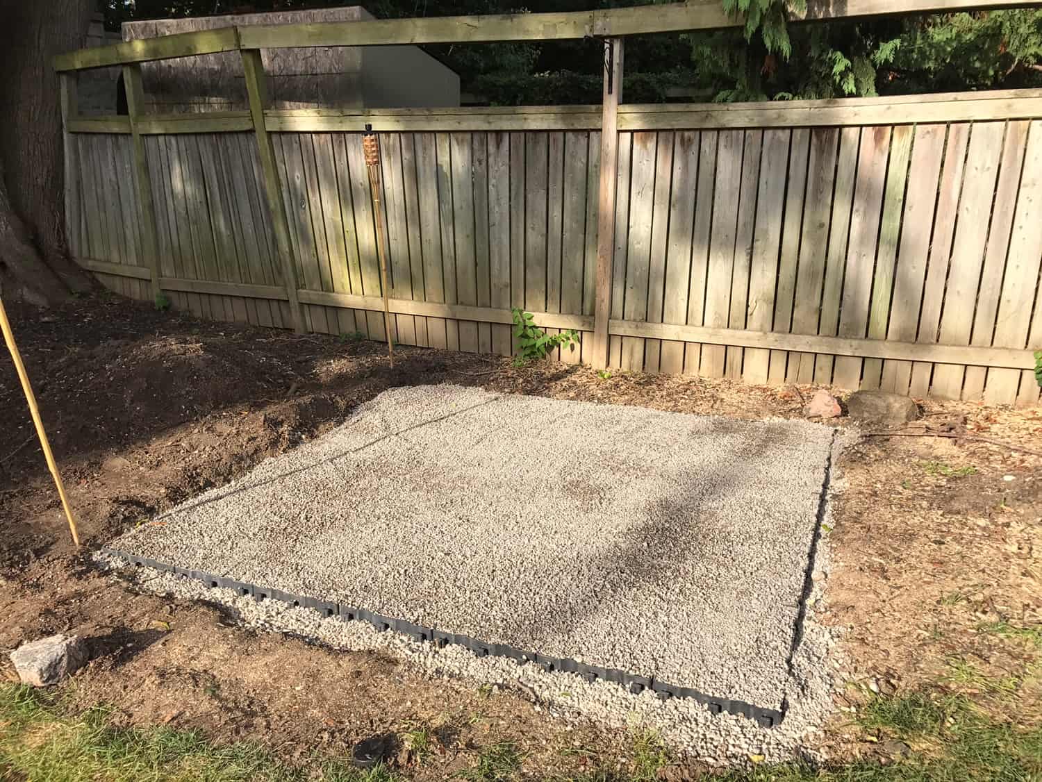 Permeable Hot Tub Pad Ecoraster Grid