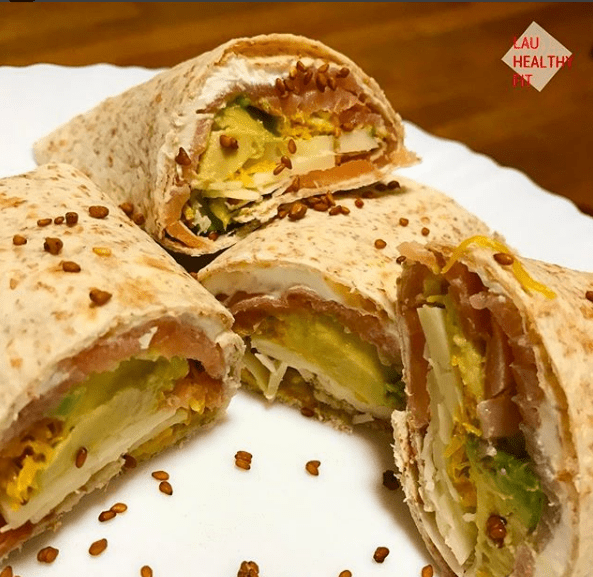 Fajitas de queso, salmón y aguacate ecOriginal Sésamo Caramelizado 2023