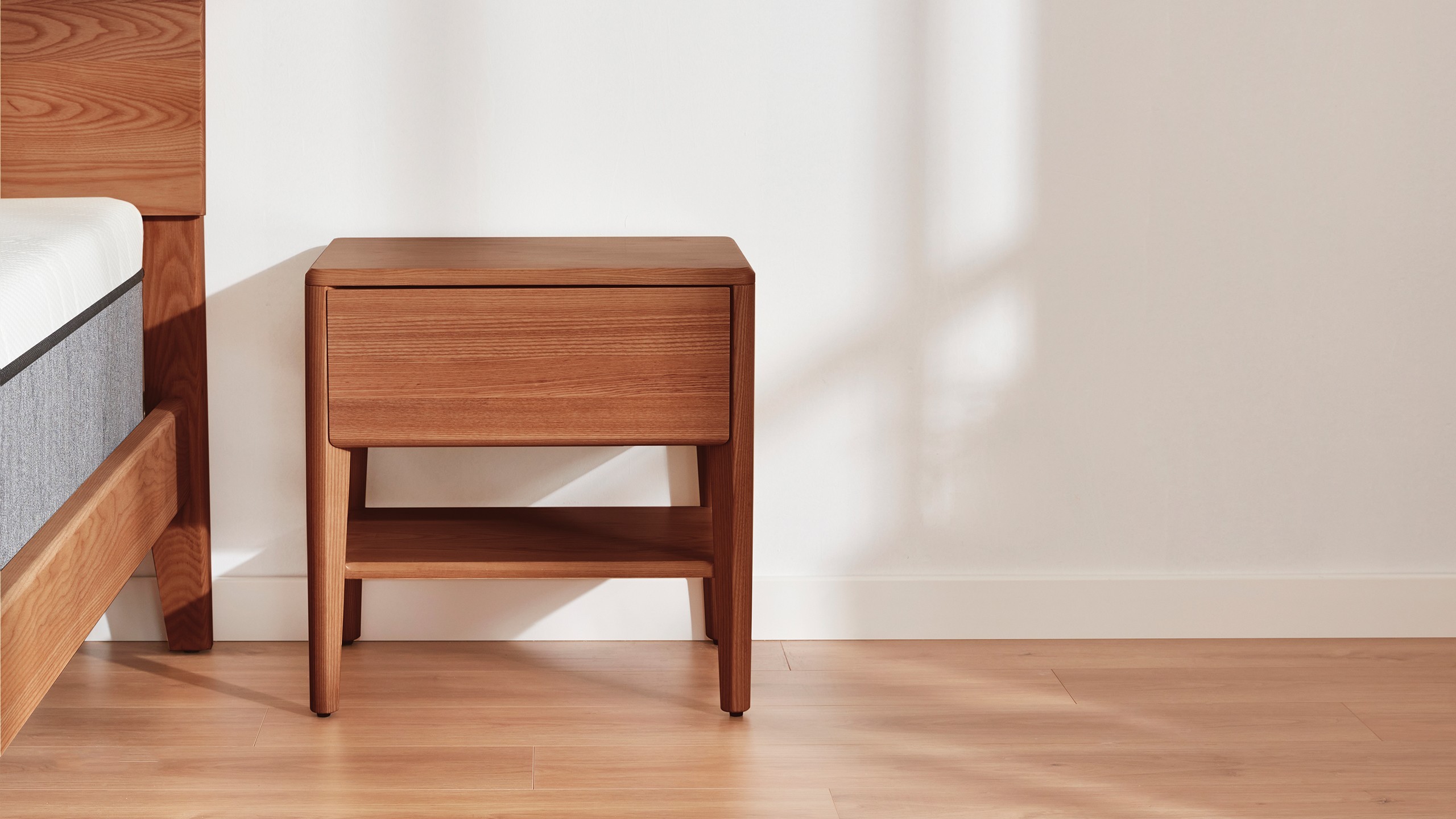 Capsule Bedside Table Phone Cable Management Ecosa® Eco Sleep Australia