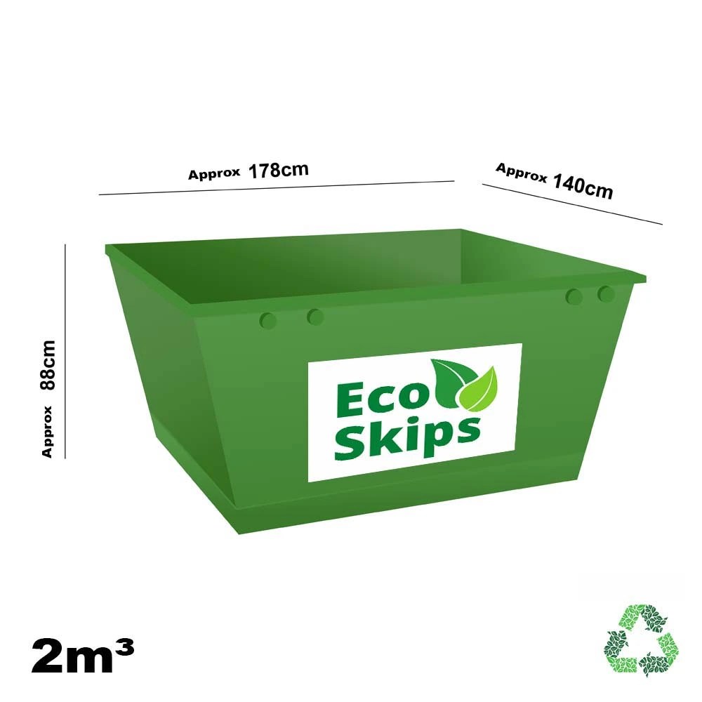 Green Waste Small skip bin 2m³ Eco Skips